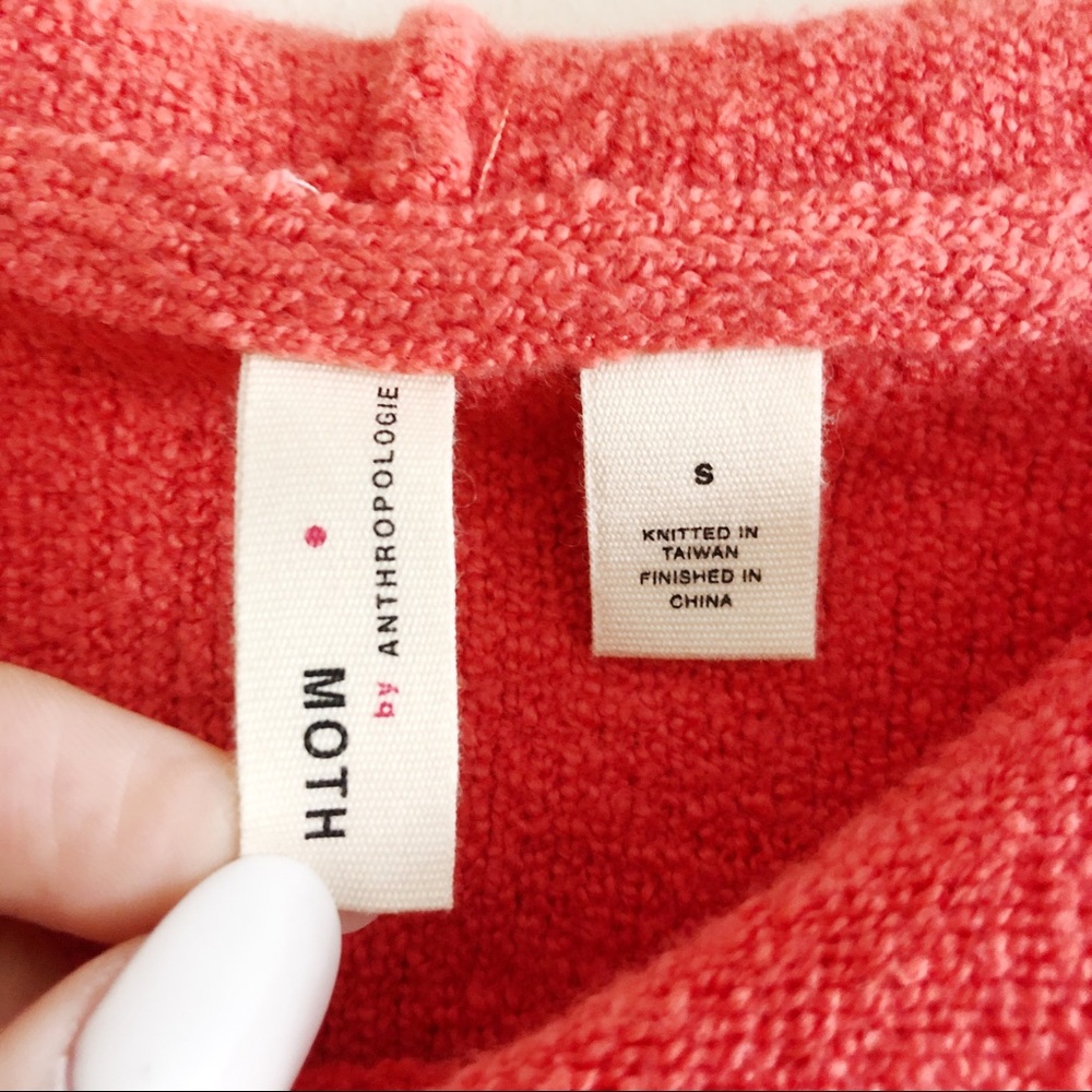 NWT Anthropologie Pink Zurich Hooded Sweater - Picture 7 of 8